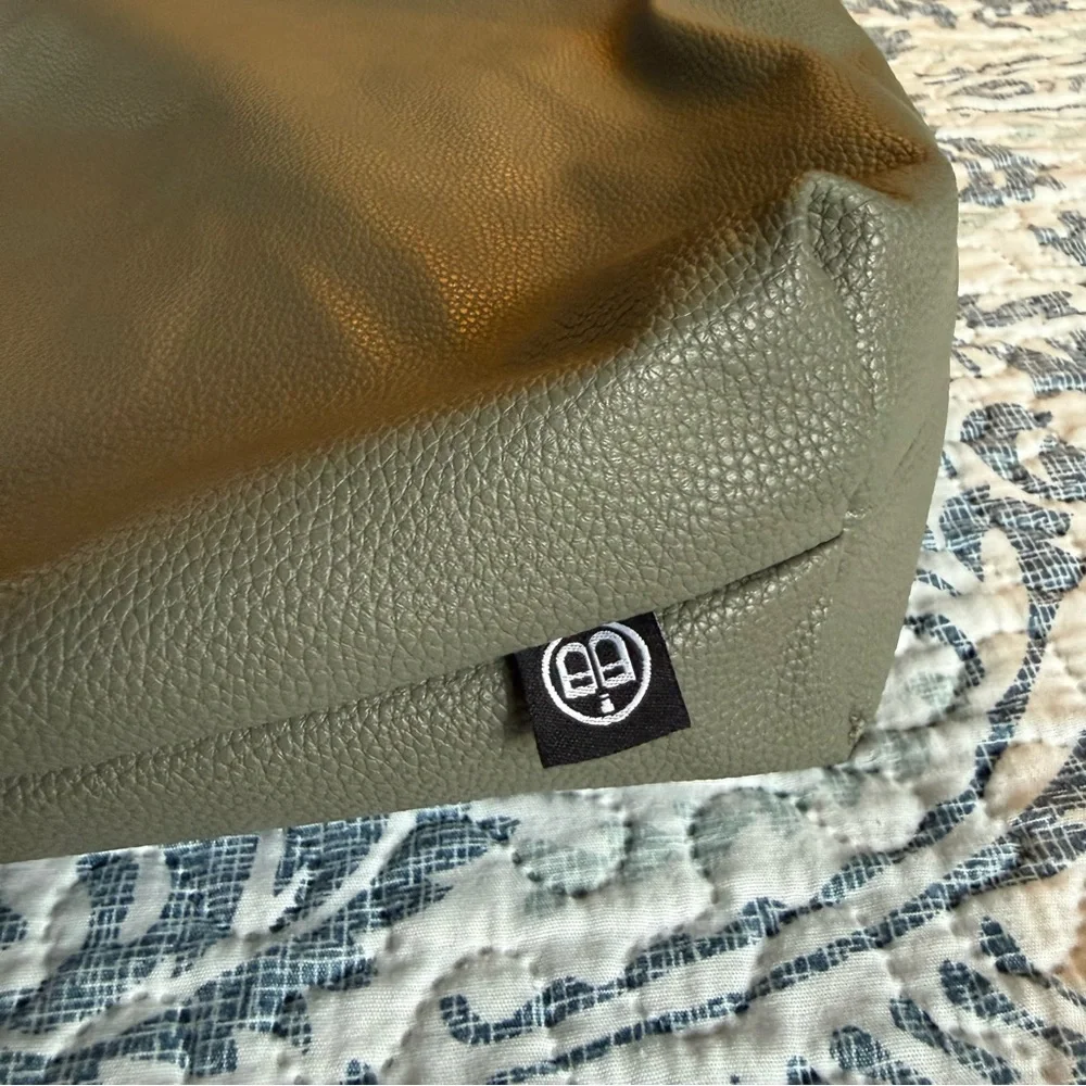 Sage Green Over the Shoulder Laptop Bag with Detachable Inner Purse
